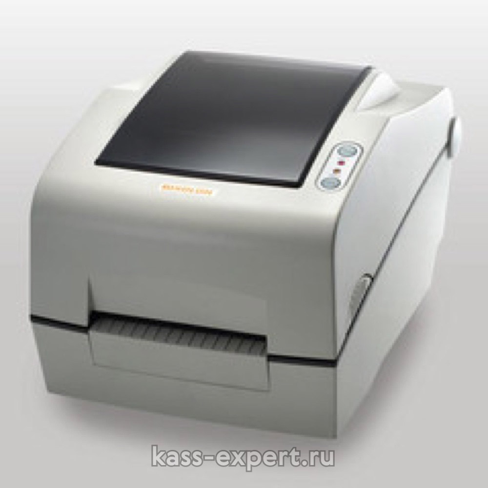 Принтер этикеток Bixolon SLP-TX400DE (термо-трансф.;203dpi; 4"; 178мм/сек; Ethernet,USB,LPT) отделитель белый