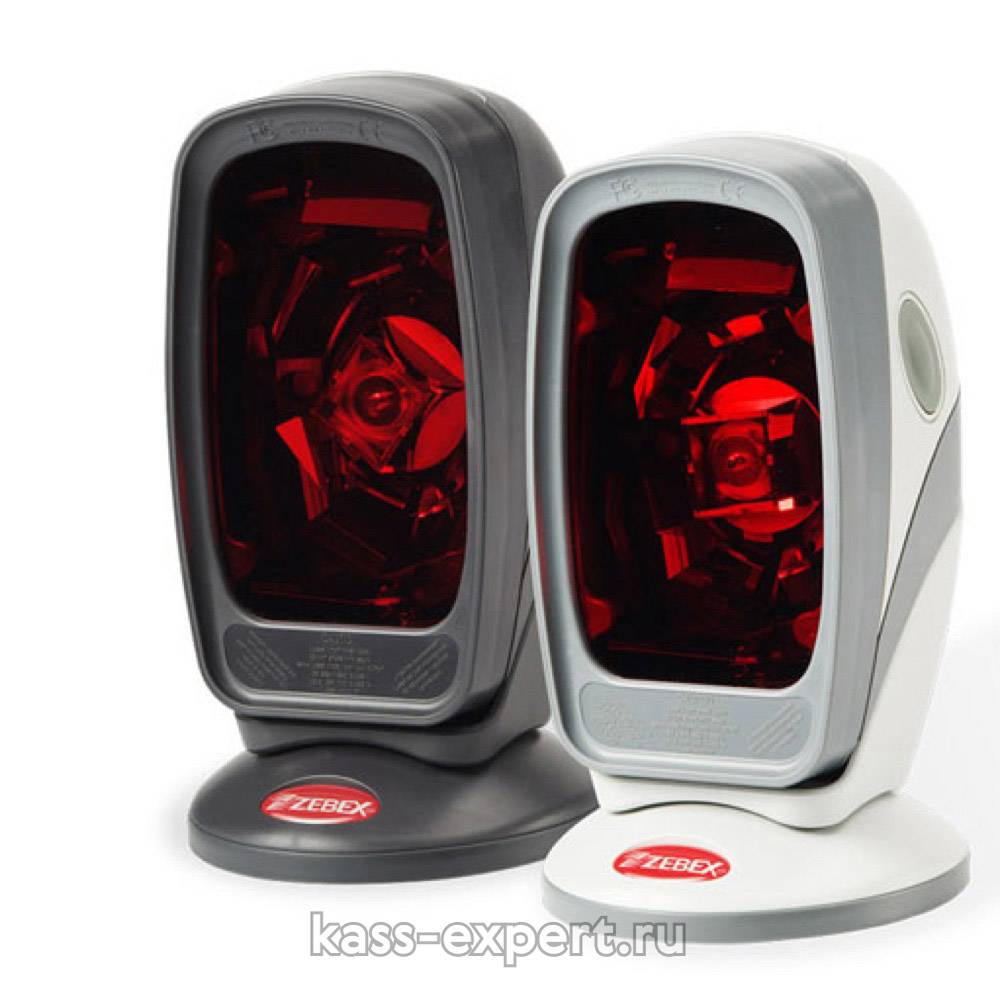 Сканер Zebex Z-6070 лаз., бел., RS-232 KIT: каб, подставка, без БП, арт. 886-7000RP-E00