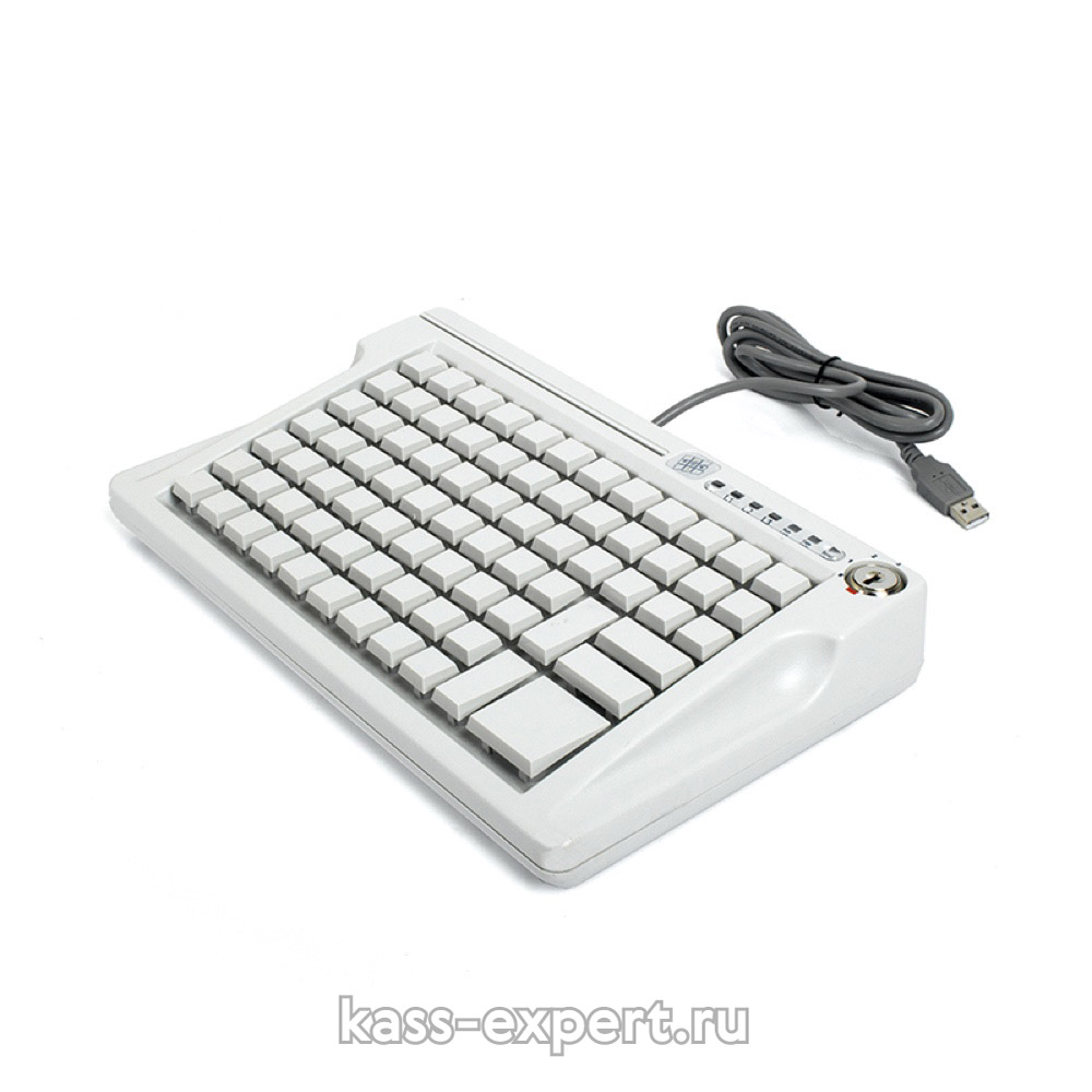 LPOS-084-M12(USB), программируемая клавиатура, 84 клавиши с ридером на 2 дор., с ключом, беж.