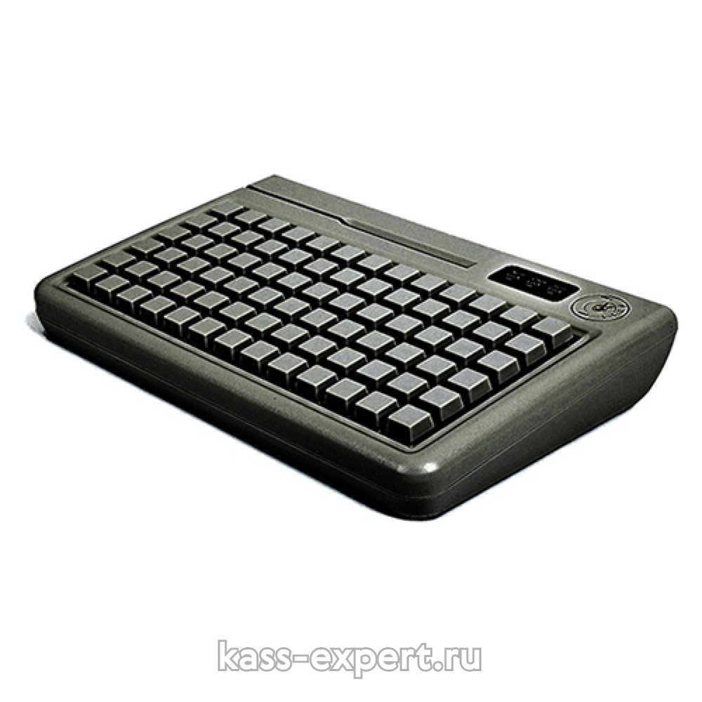 Клавиатура программируемая Shtrih S78D-SP  (78 клавиш; MSR123; ключ; PS/2), влагозащищенная, черная, арт. S78D-SP-B