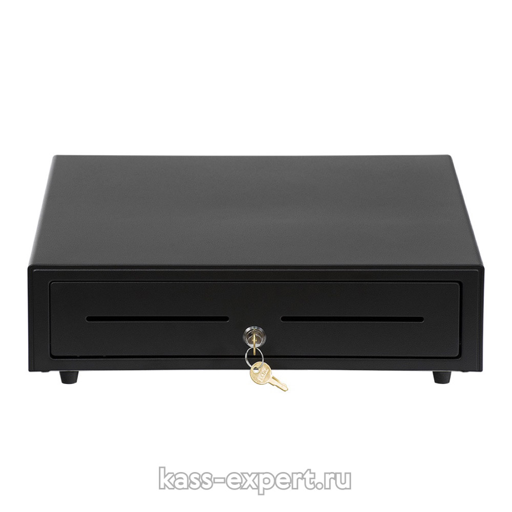 Денежный ящик АТОЛ CD-410-B черный, 410*415*100, 24V